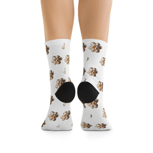Eco-Friendly Flower Pattern Socks - Sustainable Fashion for Everyday Wear